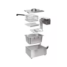 Dvojitá olejová fritéza YATO GASTRO 2 x 3,5 litra 2 x 2000 W