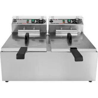 YATO GASTRO Stolná fritéza 2 x 11,5 litra 2 x 5000 W