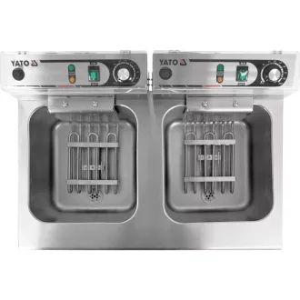 YATO GASTRO Olejová fritéza 2 x 11,5 litra 2 x 5000 W