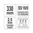 YATO GASTRO Koktejlová lyžička 330 mm inox