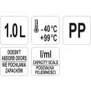 YATO GASTRO Plastová odmerka 1000 ml