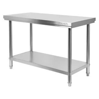 Pracovný stôl YATO GASTRO Inox so spodnou policou