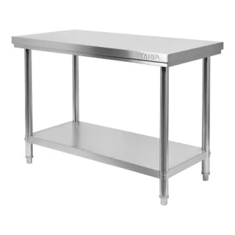 Pracovný stôl YATO GASTRO Inox so spodnou policou