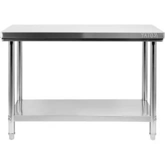 Pracovný stôl YATO GASTRO Inox so spodnou policou