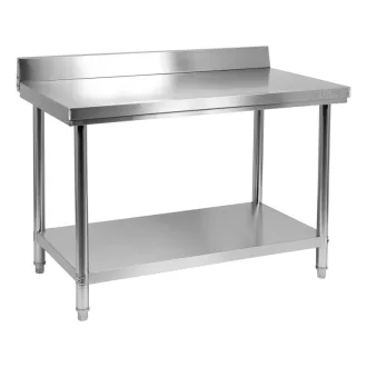   Pracovný stôl YATO GASTRO Inox so spodnou policou so zadným vyklápaním