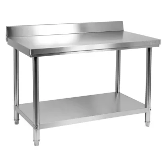   Pracovný stôl YATO GASTRO Inox so spodnou policou so zadným vyklápaním