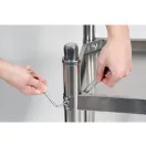 Pracovný stôl YATO GASTRO Inox so spodnou policou so zadným vyklápaním