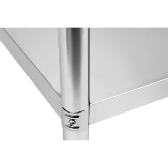   Pracovný stôl YATO GASTRO Inox so spodnou policou so zadným vyklápaním