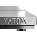 Pracovný stôl YATO GASTRO Inox so spodnou policou so zadným vyklápaním