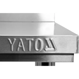   Pracovný stôl YATO GASTRO Inox so spodnou policou so zadným vyklápaním