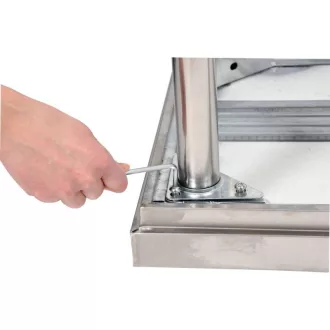   Pracovný stôl YATO GASTRO Inox so spodnou policou so zadným vyklápaním