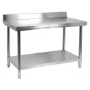 Pracovný stôl YATO GASTRO Inox so spodnou policou so zadným vyklápaním