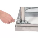 Pracovný stôl YATO GASTRO Inox so spodnou policou so zadným vyklápaním