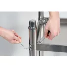 Pracovný stôl YATO GASTRO Inox so spodnou policou so zadným vyklápaním