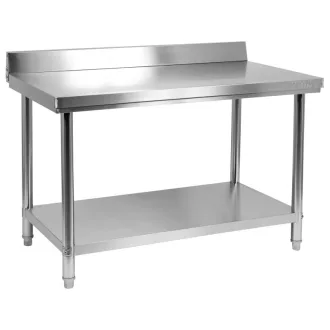   Pracovný stôl YATO GASTRO Inox so spodnou policou so zadným vyklápaním
