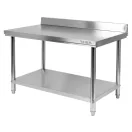 Pracovný stôl YATO GASTRO Inox so spodnou policou so zadným vyklápaním