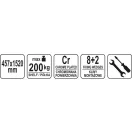YATO GASTRO Aluplast regál 457 x 1520 mm