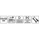 YATO GASTRO Aluplast regál 610 x 1520 mm