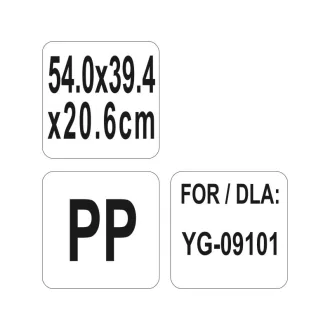  YATO GASTRO Plastový úložný priestor pre kuchynský vozík 540 x 390 x 200 mm