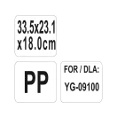 YATO GASTRO Plastový úložný priestor pre kuchynský vozík 335 x 231 x 180 mm