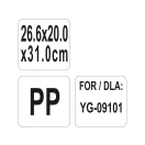 YATO GASTRO Plastový úložný priestor pre kuchynský vozík 260 x 200 x 310 mm