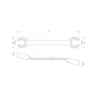 YATO kľúč na brzdové potrubie 15x17 mm CrV 6140