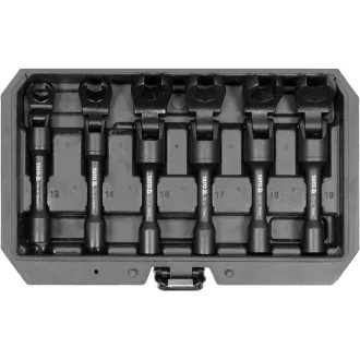   YATO Sada nástrčných kľúčov na mechanické brzdové potrubie 6 kusov 3/8" 12-19 mm