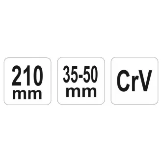 YATO nastaviteľný kľúč 35-50 mm / 210 mm CrV