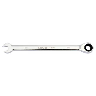 YATO Hviezdicový klúč s račnou 7 mm / 130 mm 72T CrV