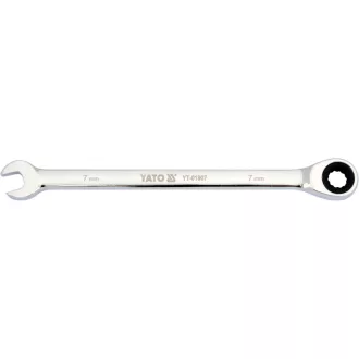 YATO Hviezdicový klúč s račnou 7 mm / 130 mm 72T CrV