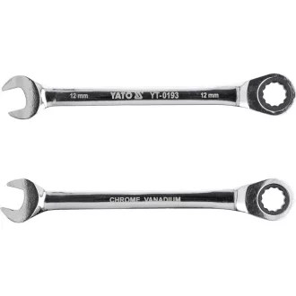 YATO Kombinovaný kľúč s račňou 12 mm / 170 mm 72T CrV