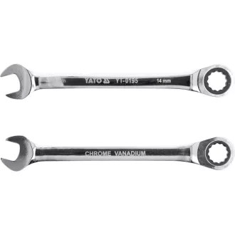 YATO Hvězdicový klíč s trhákem 14 mm / 190 mm 72T CrV