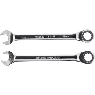 YATO Kľúč s račňou a hviezdicou 15 mm / 200 mm 72T CrV