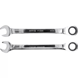   YATO Hviezdicový kľúč s ratchetingom 30 mm / 400 mm 72T CrV
