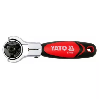   YATO račňový hnací hriadeľ 1/4" 72T 115 mm otočná hlava CrV