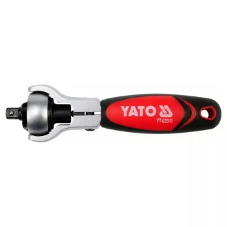   YATO račňový hnací hriadeľ 1/4" 72T 115 mm otočná hlava CrV