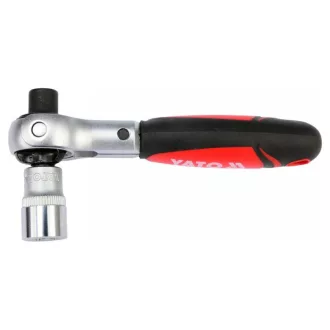   YATO račňový hnací hriadeľ 1/4" 72T 115 mm otočná hlava CrV