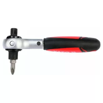   YATO račňový hnací hriadeľ 1/4" 72T 115 mm otočná hlava CrV
