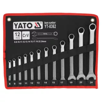YATO Sada kombinovaných kľúčov 12 dielna 8-24 mm CrV