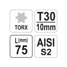 YATO Skrutkovač bit T30 x 75 S2