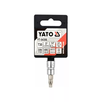 YATO nástrčný kľúč na bity Torx 1/4" T30 CrV