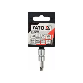 YATO nástrčný kľúč na bity Torx 1/4" T40 CrV
