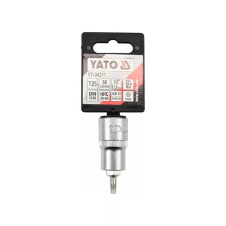 YATO nástrčný kľúč na bity Torx 1/2" T25 CrV
