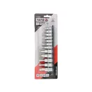 YATO Sada nástrčných kľúčov 12-dielna Torx 1/4", 3/8" CrV