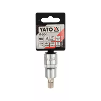 YATO nástrčný kľúč Spline 1/2" M10 CrV