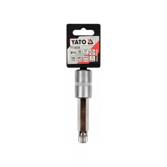 YATO Dlhý nástrčný kľúč Spline 1/2" M14 CrV