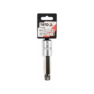 YATO Dlhý nástrčný kľúč Spline 1/2" M16 CrV