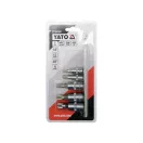 YATO Sada nástrčných kľúčov 5-dielna Spline 1/4", 3/8" CrV