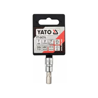 YATO nástrčný kľúč na bity Allen 1/4" 7 mm CrV