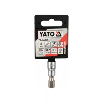 YATO nástrčný kľúč na bity Allen 1/4" 8 mm CrV